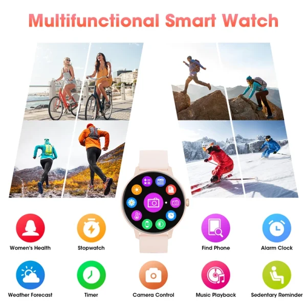 Karchilor 2024 Women'S Smartwatch Bluetooth Call 1.39 Touch Screen smart watches for men Health MonitoringIp67Waterproof Fitness - Image 6