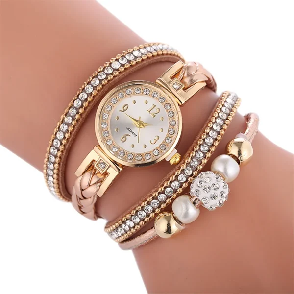 Fashion Bracelet Watch Women Watch Diamond Quartz Watch Circled Bracelet Watch Rose Gold Mesh Luxury Women Watches For Female#3 - Image 8