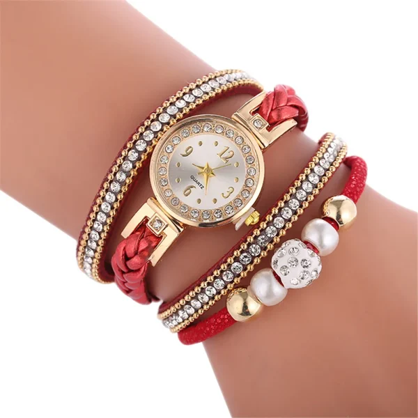 Fashion Bracelet Watch Women Watch Diamond Quartz Watch Circled Bracelet Watch Rose Gold Mesh Luxury Women Watches For Female#3 - Image 12