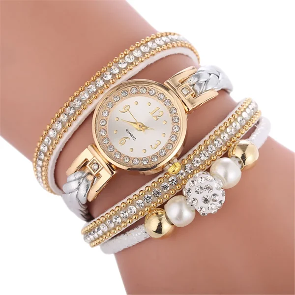 Fashion Bracelet Watch Women Watch Diamond Quartz Watch Circled Bracelet Watch Rose Gold Mesh Luxury Women Watches For Female#3 - Image 10