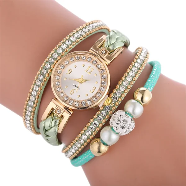 Fashion Bracelet Watch Women Watch Diamond Quartz Watch Circled Bracelet Watch Rose Gold Mesh Luxury Women Watches For Female#3 - Image 13