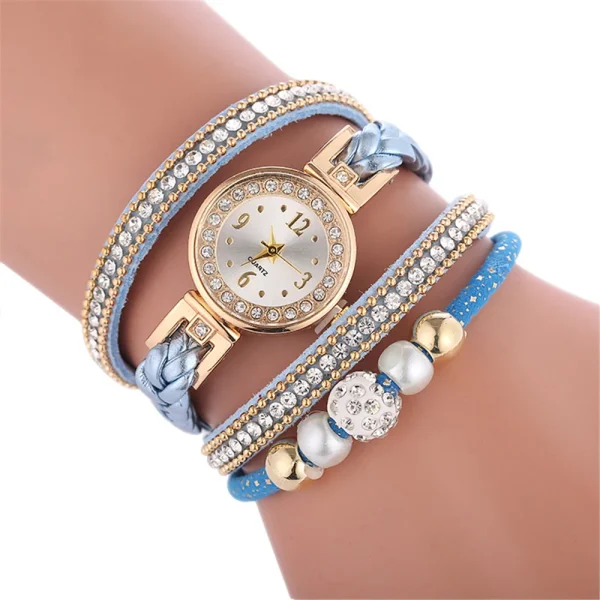 Fashion Bracelet Watch Women Watch Diamond Quartz Watch Circled Bracelet Watch Rose Gold Mesh Luxury Women Watches For Female#3 - Image 7