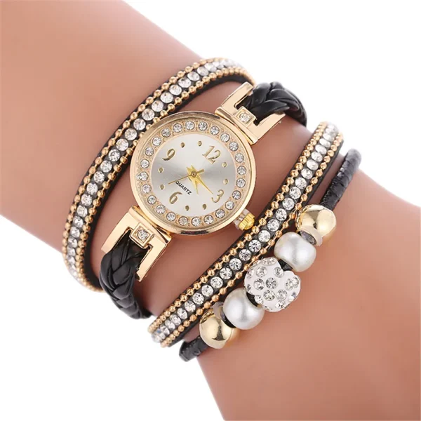 Fashion Bracelet Watch Women Watch Diamond Quartz Watch Circled Bracelet Watch Rose Gold Mesh Luxury Women Watches For Female#3 - Image 11