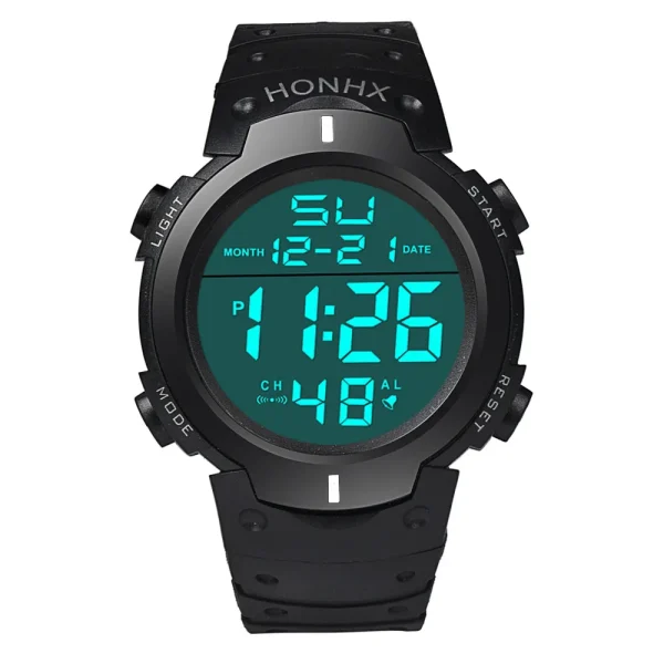 Fashion Waterproof Watch For Men Men's Boy Lcd Digital Sportwatch Date Rubber Sports Wrist Watch Men Мужские Часы 2022 - Image 11