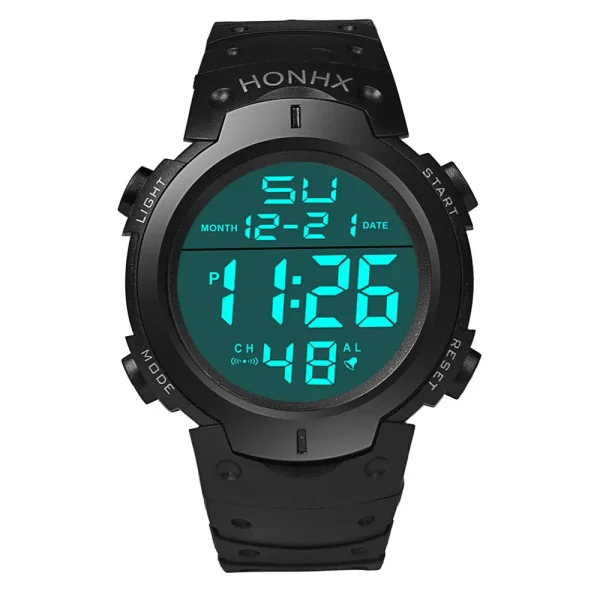 Fashion Waterproof Watch For Men Men's Boy Lcd Digital Sportwatch Date Rubber Sports Wrist Watch Men Мужские Часы 2022 - Image 8