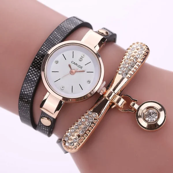 Ladies Leather Analog Quartz Wrist Watches Fashion Waterproof Watch Durable Luxurious Women'S Watches Reloj Para Mujer 시계 - Image 4