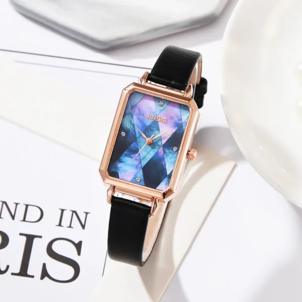 Accessories For Women Ladies Rectangular Face Casual Quartz Leather Strap Watch Elegant Classic Square Watch Trend Female Watch - Image 8