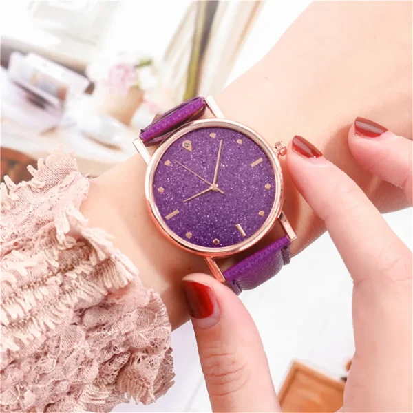 Fashion Belt Wristwatch Circular Dial Simplicity Hight Quality Dress Quartz Clock Everyday Versatile Casual Women Watch 2024 - Image 2