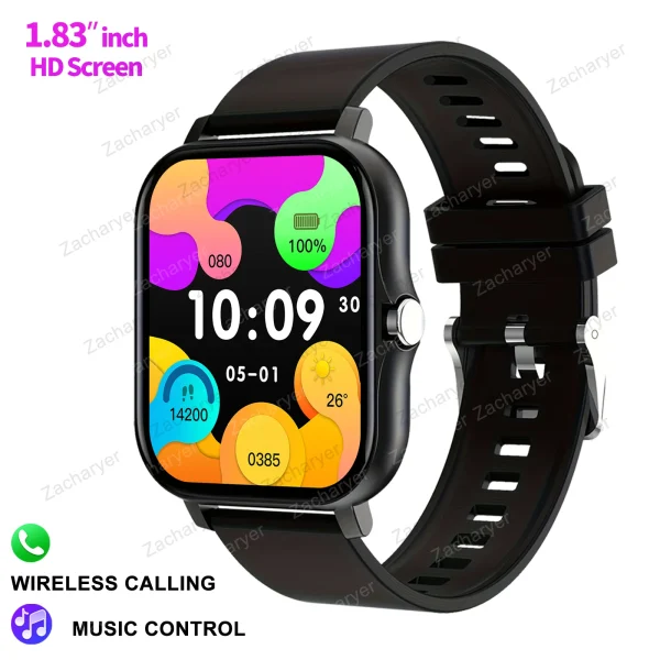 Smart fitness watch, SMS reminder, outdoor sports watch, smart watch for men and women, compatible with iPhone and Android - Image 8