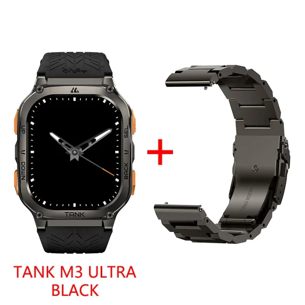 Original KOSPET TANK M3 Ultra GPS Smart Watches For Men Smartwatch 480mAh Waterproof Digital Fitness AMOLED AOD Bluetooth Watch - Image 11