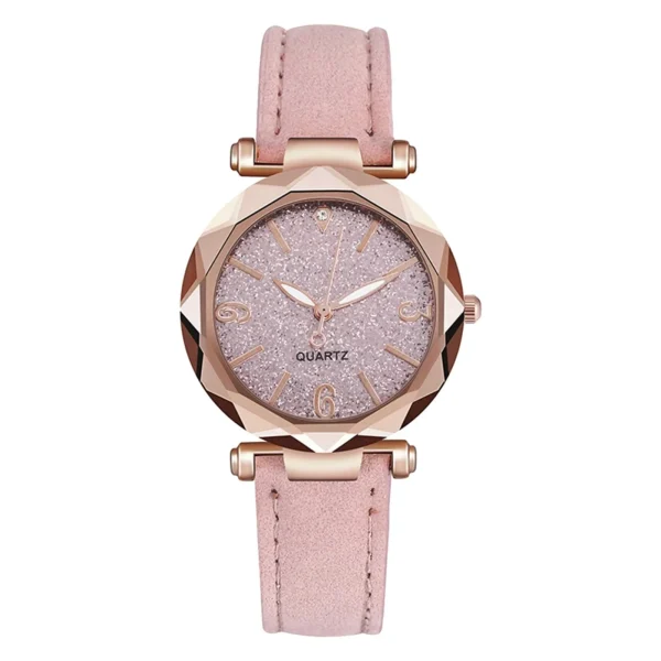 Korean Fashion Analog Simple Ladies Watch Middle School Student Belt Watches Temperament Women'S Wristwatches Reloj Para Mujer - Image 2