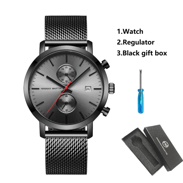 Top Men Watch Brand Business Style Stainless Steel Fashion Waterproof Sports Multifunctional Quartz Wristwatch Relogio Masculino - Image 17