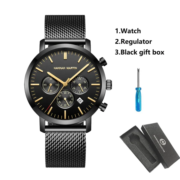 Top Men Watch Brand Business Style Stainless Steel Fashion Waterproof Sports Multifunctional Quartz Wristwatch Relogio Masculino - Image 20