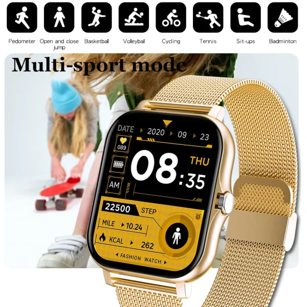 Smart watch wireless calling/dial multi-Sport mode, calling reminder   fitness monitoring for iPhone /Andriod - Image 3