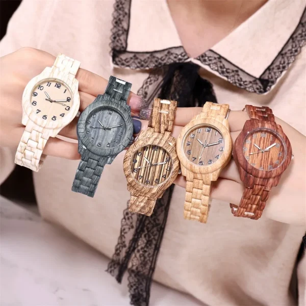 High-End Fashion Wood Watch Men Bamboo Wooden Watches relogio masculino Japan Movement Clock Timepiece Personalized Gift - Image 6