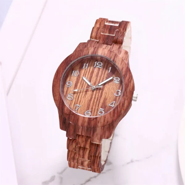 High-End Fashion Wood Watch Men Bamboo Wooden Watches relogio masculino Japan Movement Clock Timepiece Personalized Gift - Image 7