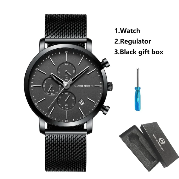 Top Men Watch Brand Business Style Stainless Steel Fashion Waterproof Sports Multifunctional Quartz Wristwatch Relogio Masculino - Image 14