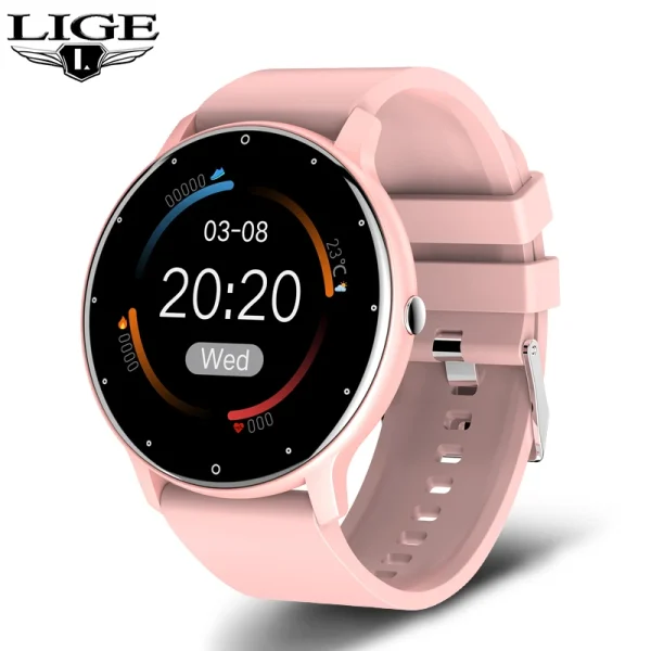 LIGE Smart Watch Men Women Full Touch Screen Sport Fitness Watch Man IP67 Waterproof Bluetooth For Android IOS Smartwatch Men - Image 9