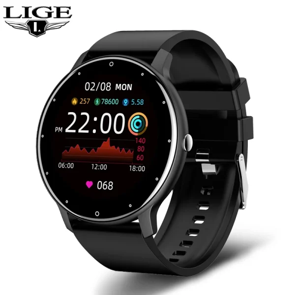 LIGE Smart Watch Men Women Full Touch Screen Sport Fitness Watch Man IP67 Waterproof Bluetooth For Android IOS Smartwatch Men - Image 8