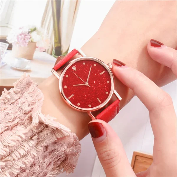 Fashion Belt Wristwatch Circular Dial Simplicity Hight Quality Dress Quartz Clock Everyday Versatile Casual Women Watch 2024