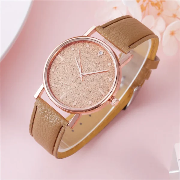 Fashion Belt Wristwatch Circular Dial Simplicity Hight Quality Dress Quartz Clock Everyday Versatile Casual Women Watch 2024 - Image 4