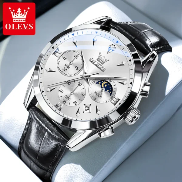 OLEVS 3609 Men’s Watch | Multifunctional Waterproof Quartz Watch | Luminous Luxury Brand Montre Homme - Image 11