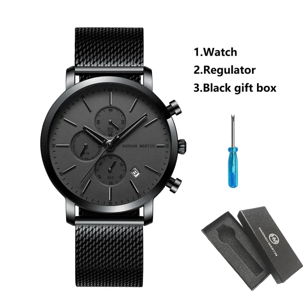 Top Men Watch Brand Business Style Stainless Steel Fashion Waterproof Sports Multifunctional Quartz Wristwatch Relogio Masculino - Image 15