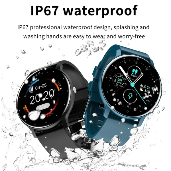 LIGE Smart Watch Men Women Full Touch Screen Sport Fitness Watch Man IP67 Waterproof Bluetooth For Android IOS Smartwatch Men - Image 4