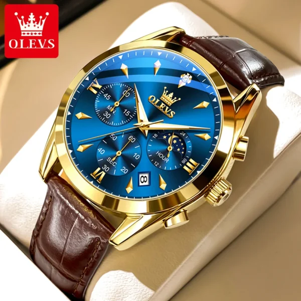 OLEVS 3609 Men’s Watch | Multifunctional Waterproof Quartz Watch | Luminous Luxury Brand Montre Homme - Image 7