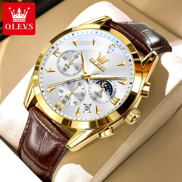 OLEVS 3609 Men’s Watch | Multifunctional Waterproof Quartz Watch | Luminous Luxury Brand Montre Homme - Image 10