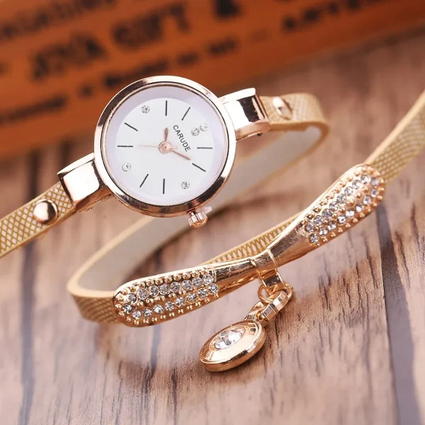 Ladies Leather Analog Quartz Wrist Watches Fashion Waterproof Watch Durable Luxurious Women'S Watches Reloj Para Mujer 시계 - Image 5