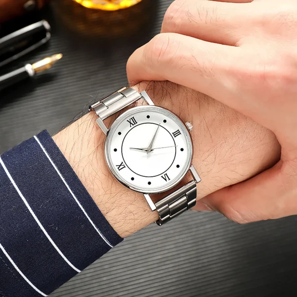 Watches For Men Men'S Casual Business Quartz Watch Ultra Thin Stainless Steel Strap Watch Reloj Para Hombre EnvíO Gratis