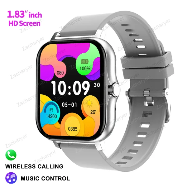 Smart fitness watch, SMS reminder, outdoor sports watch, smart watch for men and women, compatible with iPhone and Android - Image 7