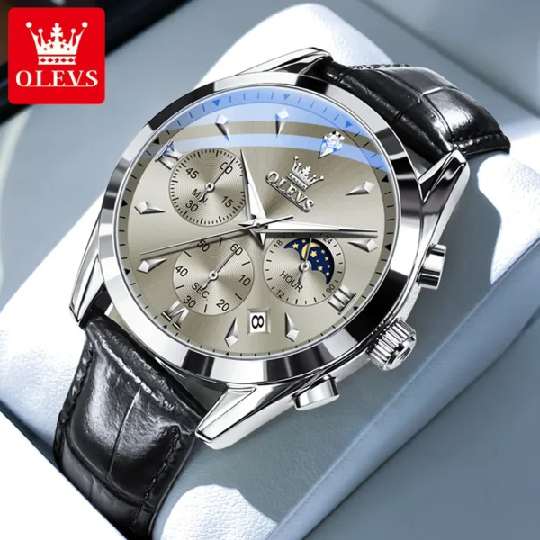 OLEVS 3609 Men’s Watch | Multifunctional Waterproof Quartz Watch | Luminous Luxury Brand Montre Homme - Image 13