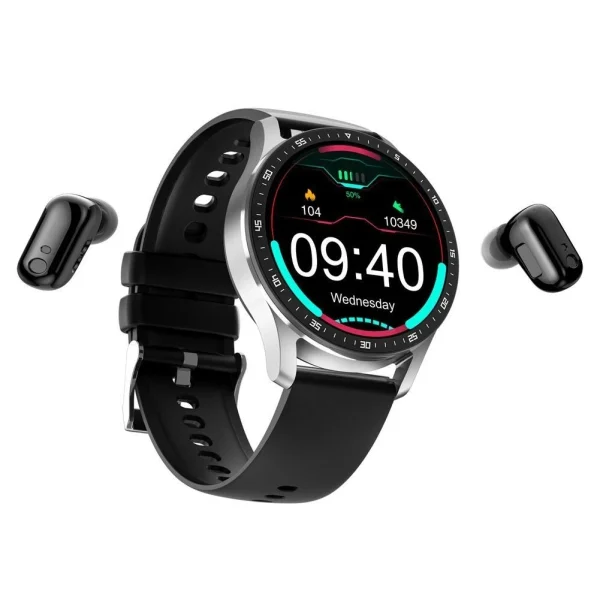 2 in 1 Smart Watch With Earbuds Smartwatch TWS Bluetooth Earphone Heart Rate Blood Pressure Monitor Sport Watch Fitness Watches - Image 2