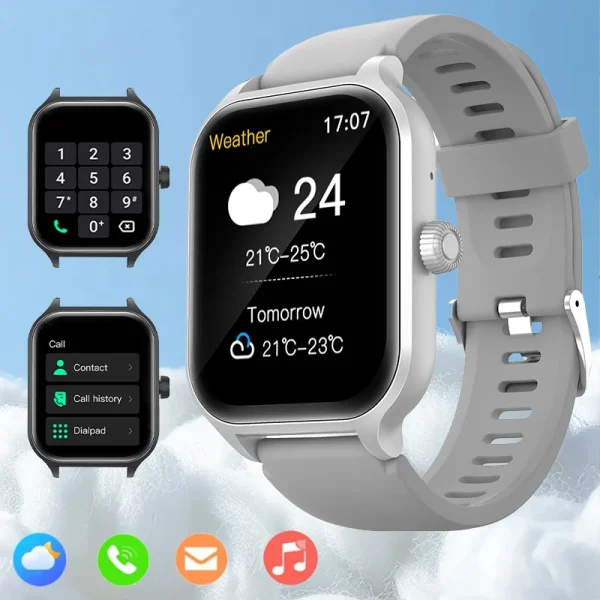 Smartwatch with Wireless Calling, Multi-Sport Modes, and SMS Reminders | iPhone & Android Compatible - Image 9