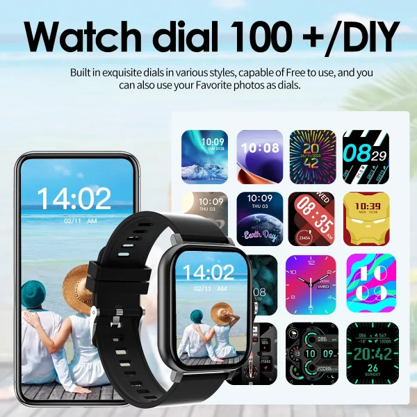 Bluetooth Smartwatch with Call & Music | Touch Dial Fitness Tracker for Android - Image 5