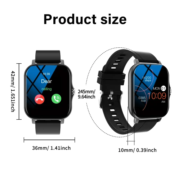 Bluetooth Smartwatch with Call & Music | Touch Dial Fitness Tracker for Android - Image 6