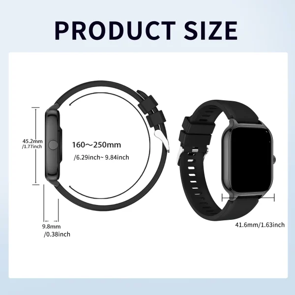 Smartwatch with Wireless Calling, Sport Modes, and Fitness Monitoring | iPhone & Android Compatible - Image 6