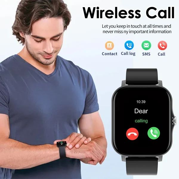 Bluetooth Smartwatch with Call & Music | Touch Dial Fitness Tracker for Android - Image 4